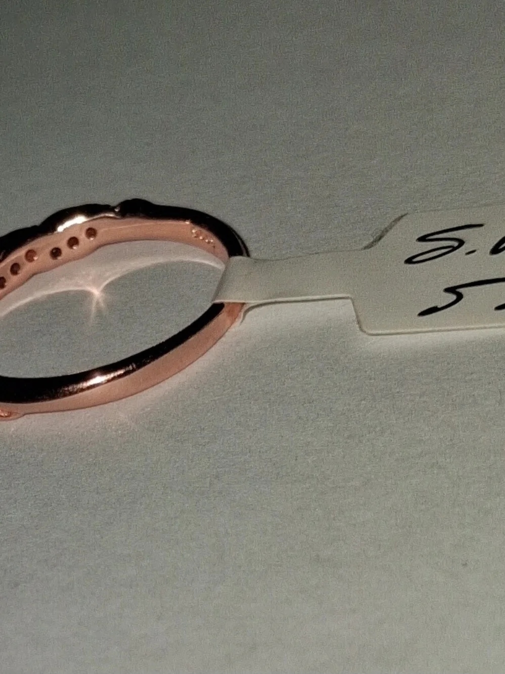 Rose Gold Twisted Pavé Crystal Band